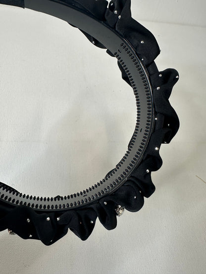 CERCHIETTO NERO STRASS