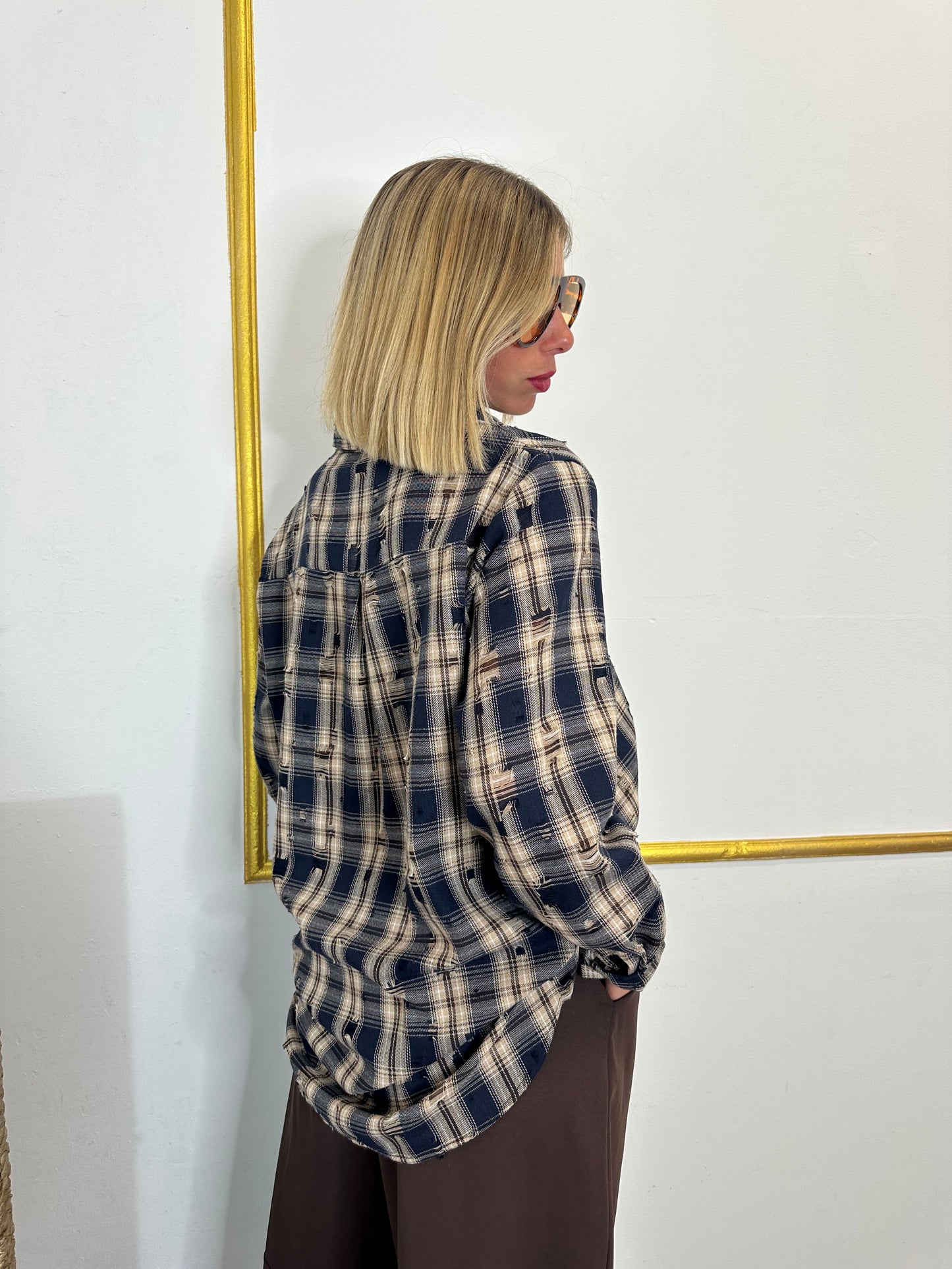 CAMICIA QUADRI STRAPPATA