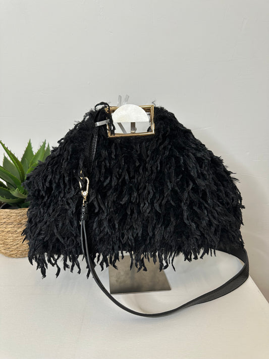 Borsa Shaggy Nera