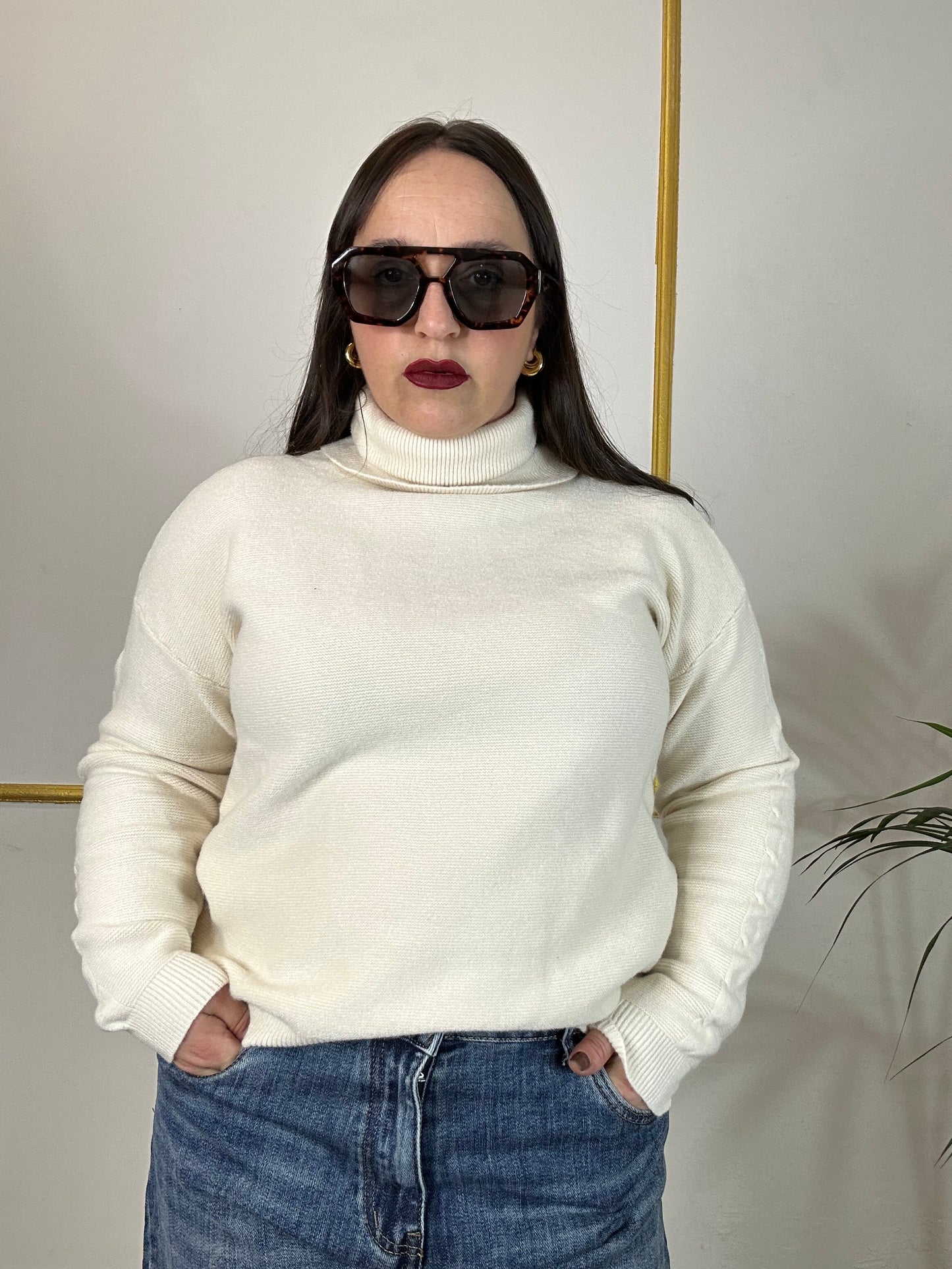 MAGLIA BASICA COLLO ALTO LAURA