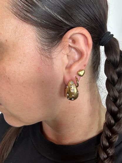 Orecchini a goccia strass