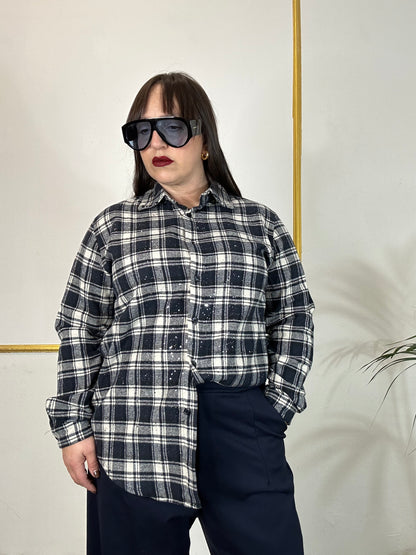 CAMICIA A QUADRI BLU