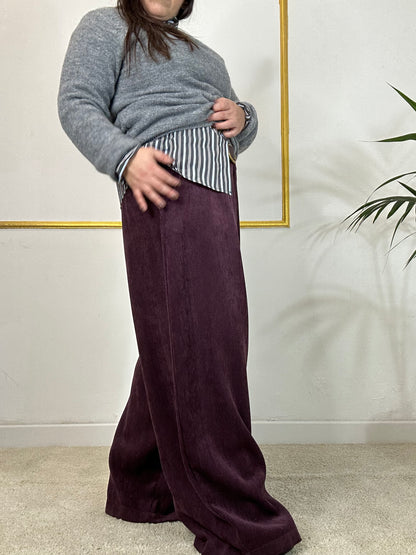 PANTALONE BORGOGNA LARGO