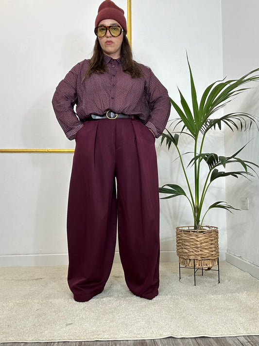 PANTALONE NASTI BORGOGNA