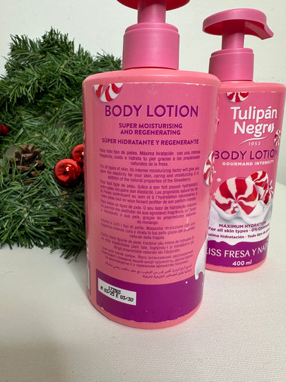 **Tulipán Negro – Body Lotion “Kiss Fresa y Nata”