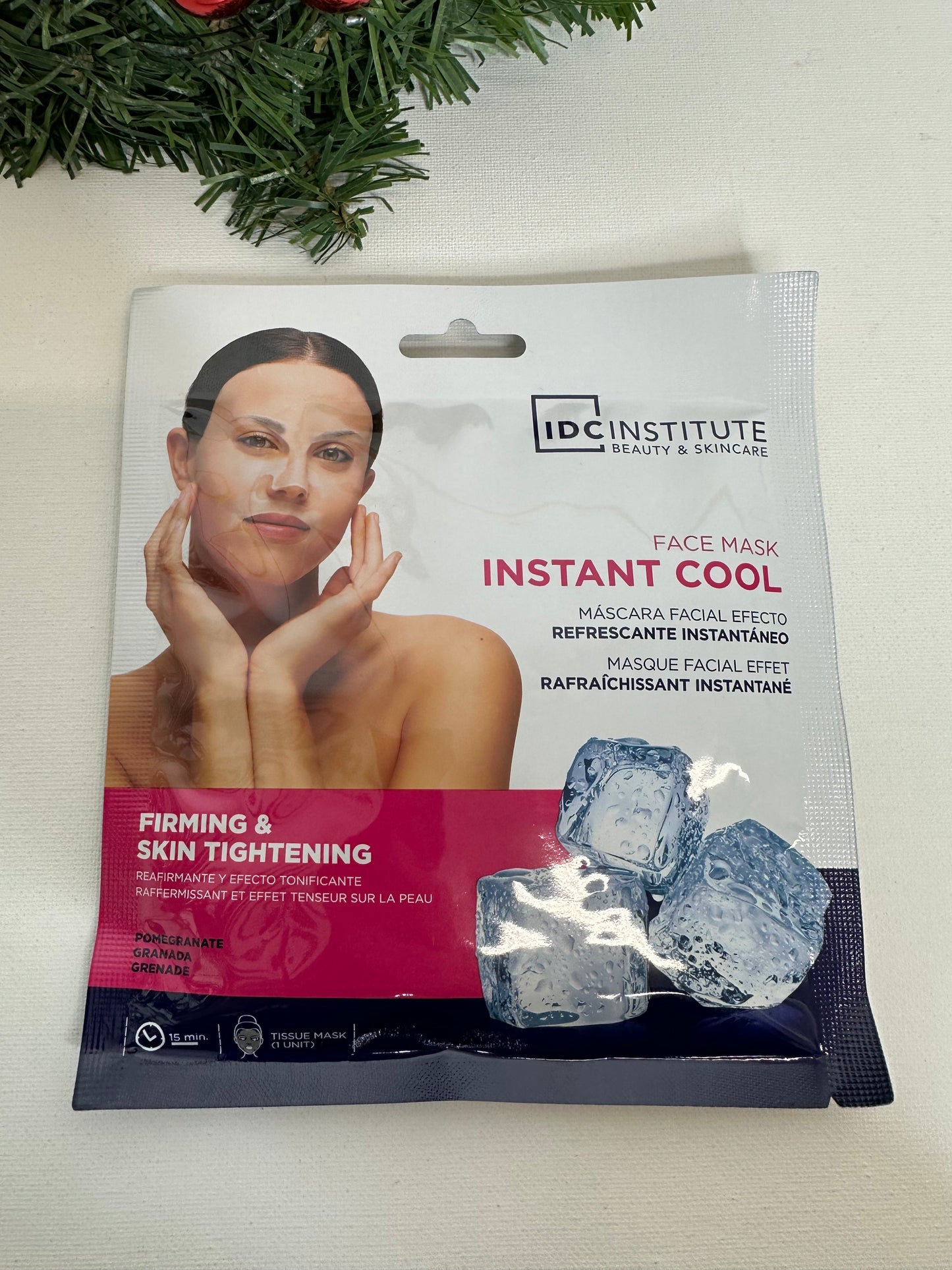 IDC Institute – Face Mask Instant Cool Maschera Idratante Effetto Freddo (30g)