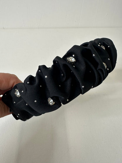 CERCHIETTO NERO STRASS