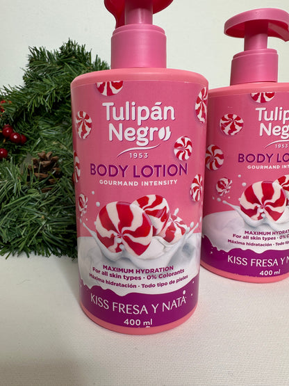 **Tulipán Negro – Body Lotion “Kiss Fresa y Nata”