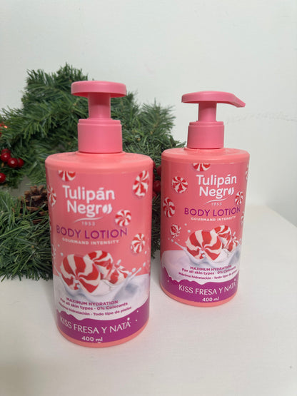 **Tulipán Negro – Body Lotion “Kiss Fresa y Nata”