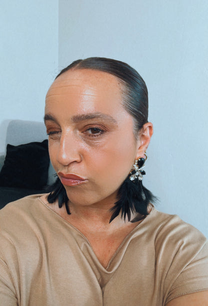 Orecchini piuma