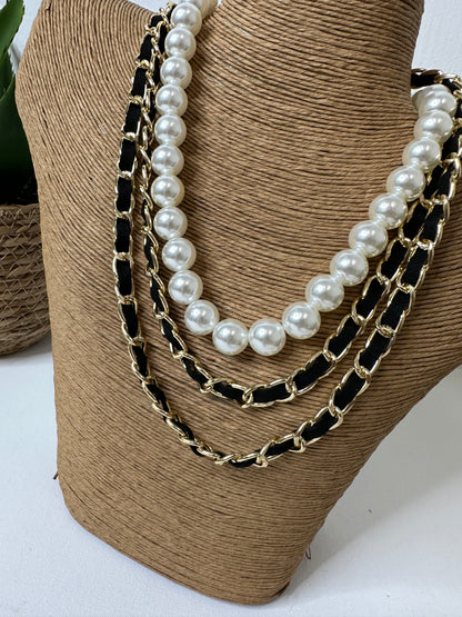 Collana perle più fili