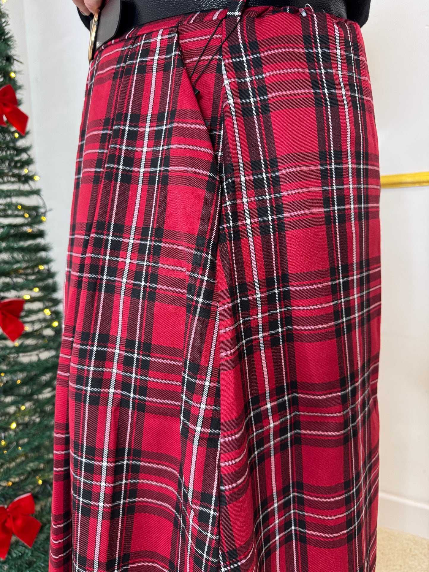 GONNA IN TARTAN QUADRO GROSSO