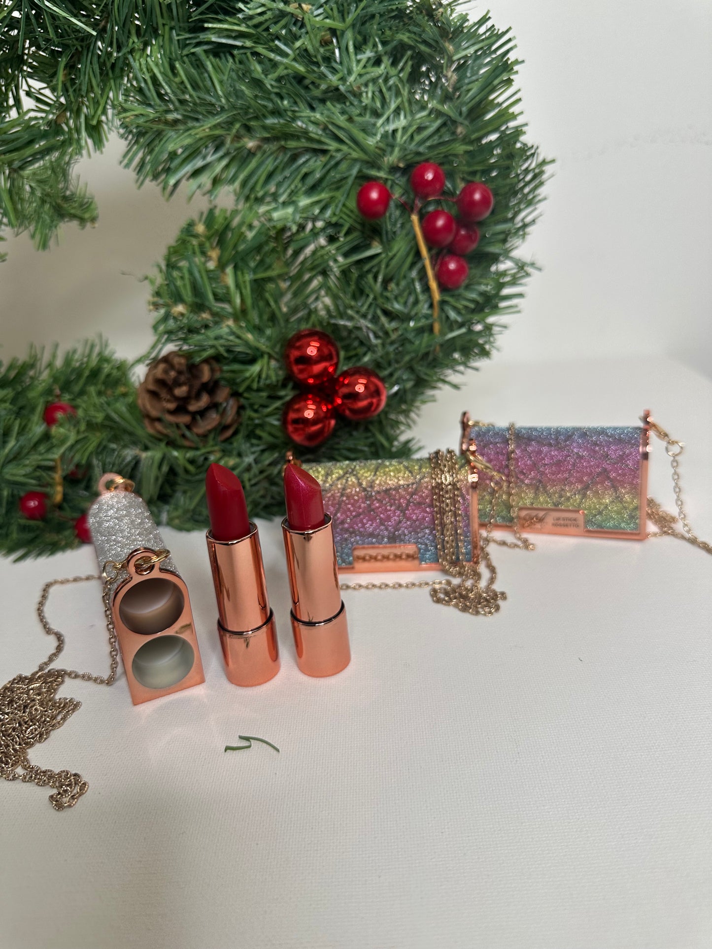 Mini Borsetta Glitter con 2 Rossetti – Edizione Gift