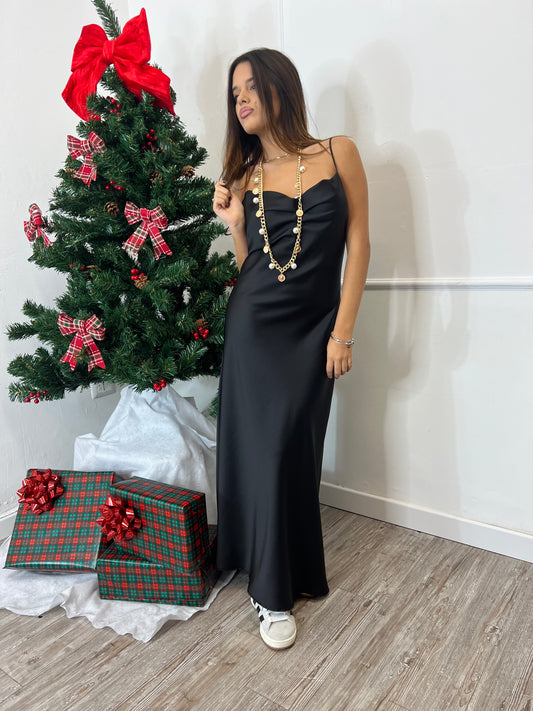 Abito in satin Nadine