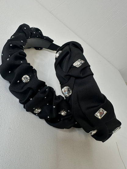 CERCHIETTO NERO STRASS