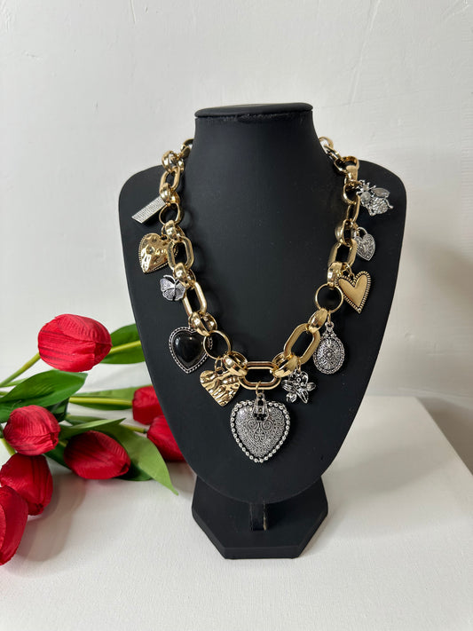 COLLANA CHARM CUORI