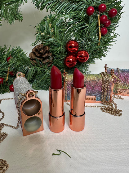 Mini Borsetta Glitter con 2 Rossetti – Edizione Gift