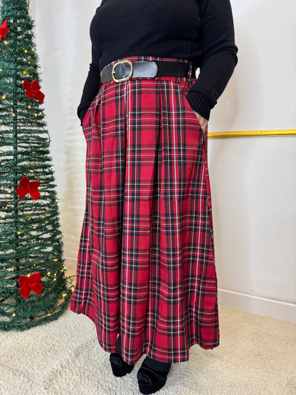 GONNA IN TARTAN QUADRO GROSSO