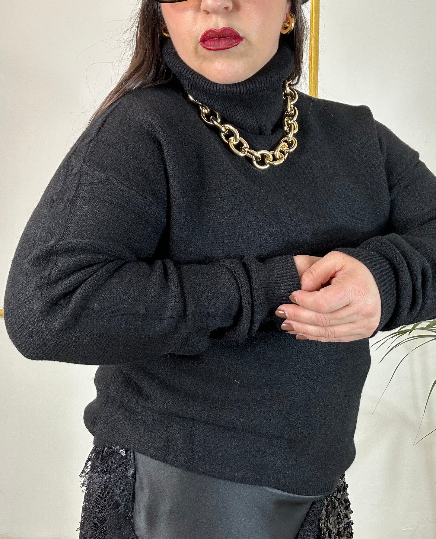 MAGLIA BASICA COLLO ALTO LAURA