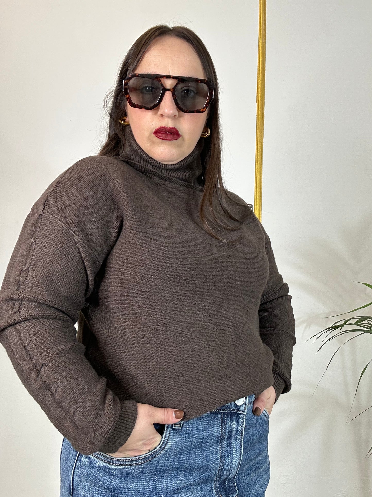 MAGLIA BASICA COLLO ALTO LAURA