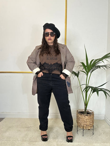 JEANS NERO LINEA CURVY