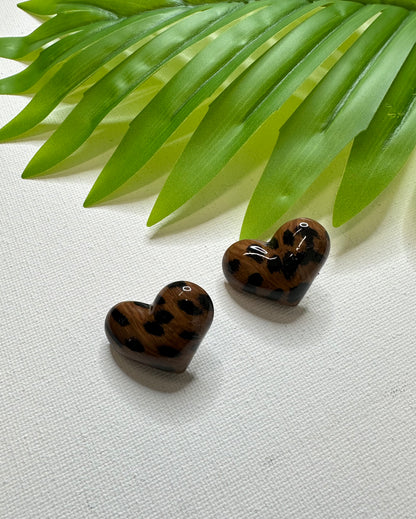 ORECCHINI CUORE MACULATO