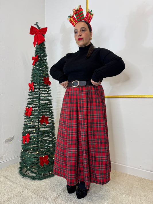 GONNA IN TARTAN QUADRO PICCOLO