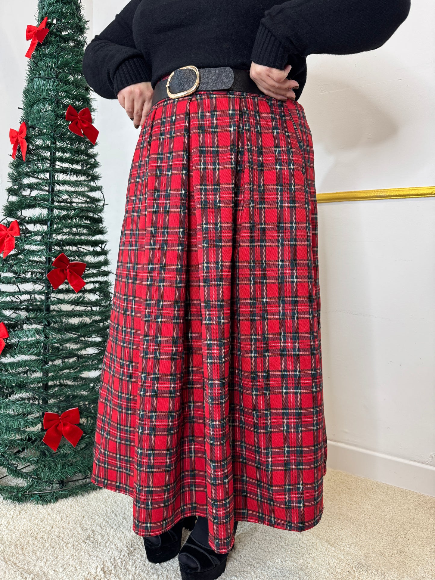 GONNA IN TARTAN QUADRO PICCOLO