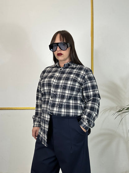 CAMICIA A QUADRI BLU