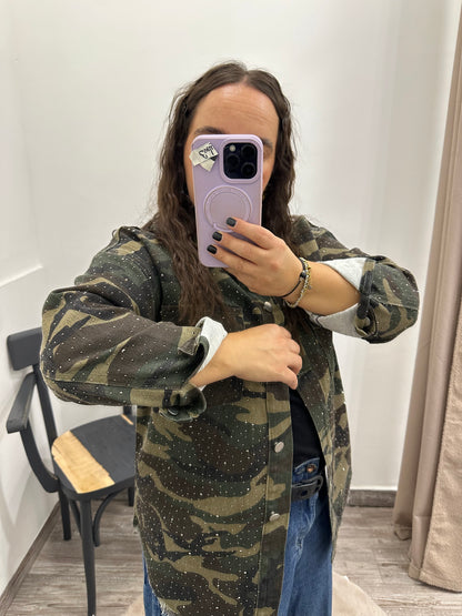 Camicia Militare Con strass