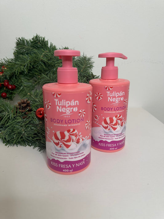 **Tulipán Negro – Body Lotion “Kiss Fresa y Nata”