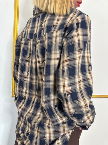 CAMICIA QUADRI STRAPPATA