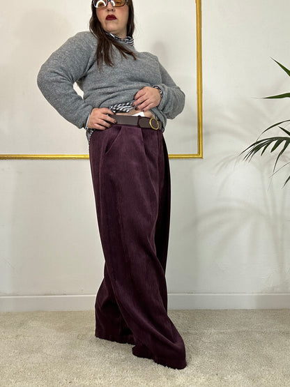 PANTALONE BORGOGNA LARGO